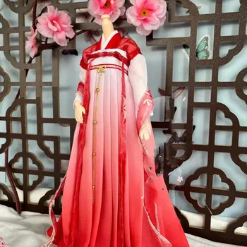 Dolgo Obleko 1/6 Obseg Ženski Hanfu Kitajska Obleka, ki je Starodavni Ženske Obleke 30 CM DollModel Fit Vojak Akcijska Figura Telo Igrače