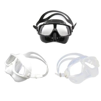 Dihalko, Potapljanje Masko z Nastavljivim Traku Priročno Širok Pogled Masko Snorkel Anti-fog Potapljanje Očala za Potapljanje na vdih