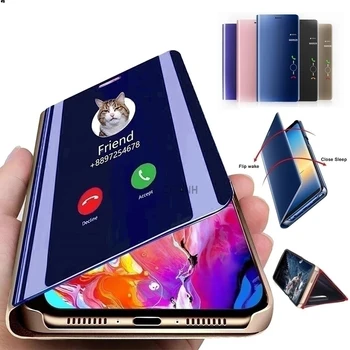 Ogledalo Flip Primeru Telefon Za Huawei Mate 20 P40 P30 P20 Pro Lite Y5 Y6 Y7 Y9 Psmart Z 2019 Za Čast 10 20 30 8X 9X 8A 8 8C