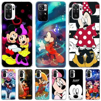 Mickey Miške Minnie Funda za Xiaomi Redmi Opomba 10 11 11E 12 Pro Plus Telefon Primeru 10C 9 11S 9C 11T 8 9A 9i 8T K40 TPU Mehko Pokrov