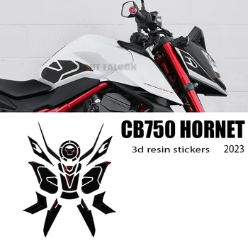 Motoristična oprema 3D Epoksi Smolo Nalepke Zaščite Komplet tank tipke Za Honda Hornet CB750 CB 750 Hornet 2023