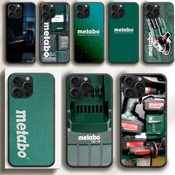 Metabo Orodje Telefon Primeru Kritje Za iPhone 7 8 11 12 13 15 Max Pro Plus SE X XR XS TPU Mehko Črno