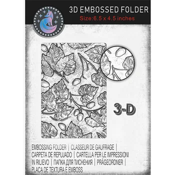 Halloween 3d Teksturo Gradient - Relief Map - Hrast, Clipbook, 16x11.5 Cm, Nov Izdelek