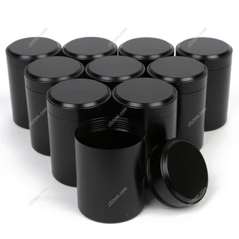 10pcs Black Prenosni Robo Jar-Nepredušni Vonj Dokaz Trajne Multi-Uporabo Aluminija Zel Posodo DIY Sveča Aromaterapija