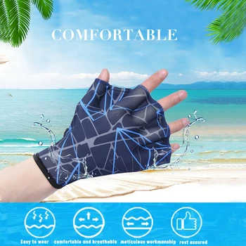 Nov par Unisex Žaba Vrsta Silikona, pasovi za nogavice, Plavanje Strani Plavuti Plavutke Palm Prst Plavalno Rokavice Veslo Vodni Športi