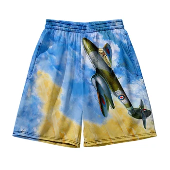 Plaža Hlače za Moške in ženske oblačila 3D digitalni tisk priložnostne hlače Modni trend par Hlače 17