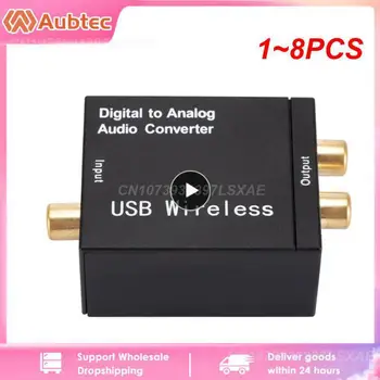 1~8PCS Digitalno Analogni Audio Converter 4 Specifikacije Nizko Porabo Energije Ojačevalnik Dekoder Visoke Kakovosti