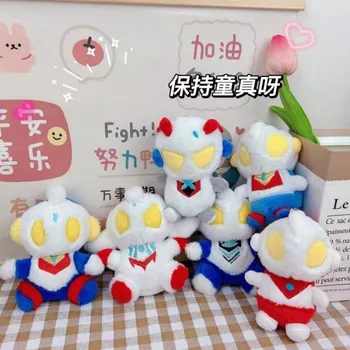 Cute anime perifernih Ultraman risanka plišastih lutka keychain Ultraman Tiga prilagojene ustvarjalne nahrbtnik obesek, igrače za otroke