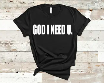Bog Moram U T-Shirt Pohvale & Častili Krščanski Evangelij Tee Moški Ženske Unisex