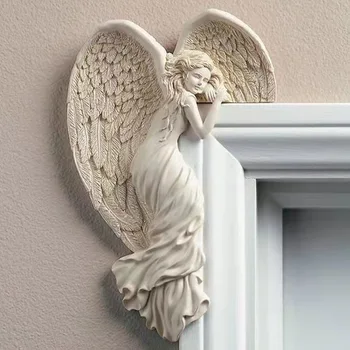 Angel okvir vrat dekoracijo Smolo Angel krila dekorativni