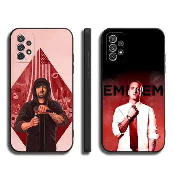 Eminem Rap Bog Rapper Primeru Telefon Za Samsung M 10 11 20 21 30 31 51-Ih Predsednik S5 6 S9 S6 S8 S7 Rob Črni Mehki Silikonski Pokrov