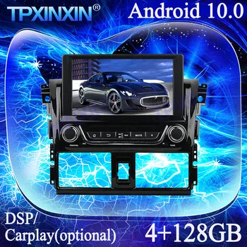 Android 10.0 PX6 4G+128G Za Toyota Yaris 2013-2015 IPS Carplay DSP MultimediaTape Diktafon GPS Navi Stereo Auto Radio Vodja Enote