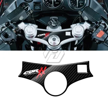 Za Honda CBR1100XX 1996-2006 3D Carbon-poglej Zgornji Trojno Jarem Defender