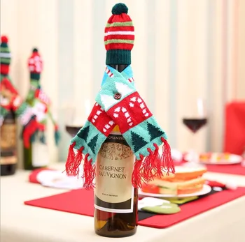 1pc Božič, Rdeče Vino, Steklenica Zajema Vreča Holiday Santa Claus Šampanjec Steklenico Kritje Božični Okraski Za Dom