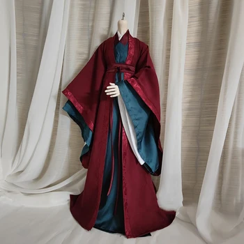 prilagodite 1/6 Moški Stari Klasični Kitajski Tradiciji Dolgo Obleko Model za 12 Akcijska Figura Telo Lutke