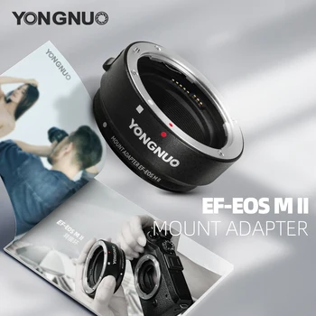YONGNUO EF-EOSM II Samodejno Ostrenje Adapter Ring za Sony EF/EF-S Mount objektiv Za Canon EOS-M mount kamera M5/M6/M10/M50/M100/M200