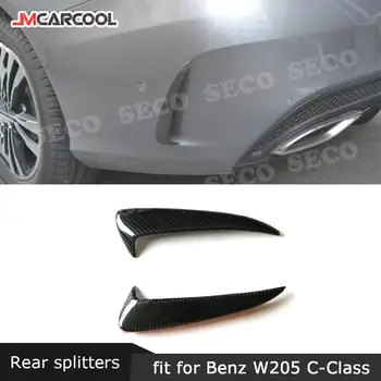  Za Mercedes Benz W205 C205 C43 C63 AMG Coupe 2 Vrata 2015 - 2019 Ogljikovih Vlaken Zadnji Odbijač Strani Zraka Vent Okraskov Winglet Canards