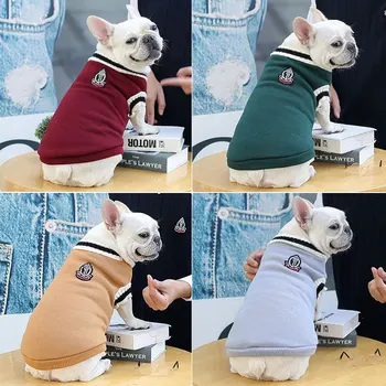 Oblačila za pse, Topel Pulover za Mala in Srednje Pse Preppy Stil Chihuahua francoski Buldog Yorkshire Jesensko Zimska Oblačila