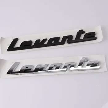 3D ABS Black Chrome Logotip Levante Emblem Avto Značko Trunk Decal Za Maserati Levante Stikcer Dodatki