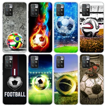 Nogomet Nogometno Žogo Design Primeru Telefon Za Xiaomi Redmi 12C 12 10C 10A 10 9C 9A 9T 9 8 8A 7A 7 6A 6 Pro K60 K40 K20 S2 Tiskanja Zabavno