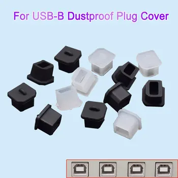 2/5 Kos USB-B Silikonske Gume Luknjo Kape Prah dokaz Pokrov Vtiča Za USB-B Female Vrata Prah dokaz Vlage zaščitni Pokrov Deli