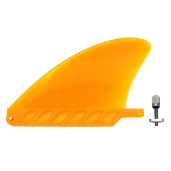 Novo 4.6 Palčni Soft Flex Center Fin z Vijakom Bele Vode Fin Za Zrak Sup Dolgo Desko za Surfanje Napihljivi Paddle Board