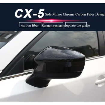 Mazda CX5 (2. Gen) Strani Ogledalo Chrome Ogljikovih Vlaken Design Pokrov
