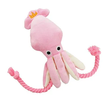 Srčkan Hobotnica v obliki Pasje Igrače, Pliš ali Hišnih Kuža Vrv Žvečilni Kreštav Igrača Kuža Usposabljanja Hišne Potrebščine