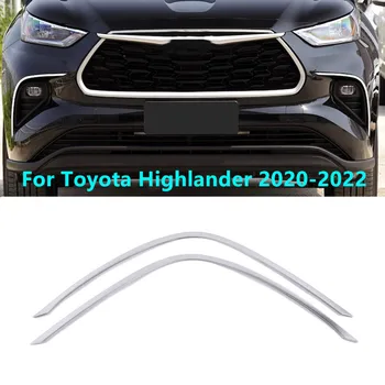 Nov Prednji Meglenki Trim Trakovi Chrome Lučka Trim Veke Trakovi Za 2020-2022 Toyota Highlander
