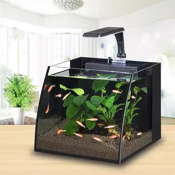 Terarij Izvirnost Akvarijih Fish Tank Stekla Dnevna Soba Manjših Akvarijih Doma Fish Tank Terarija Acuarios Pet Izdelek QF50YG