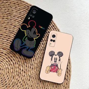 Mickey Mouse Primeru Telefon Za VIVO Y31 IQOO U5x U5 9 V21e Y31s V23 Y73 Y33s Y21 Y76 Y15s T1 X60 X70 X80 Pro Plus Kritje
