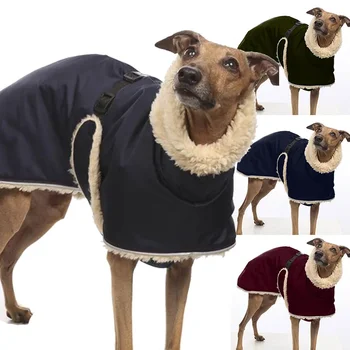 Jeseni in pozimi oblačila za pse, velikih in srednje velikih psov, barva, visoko vratu, žamet toplo telovnik oblačila