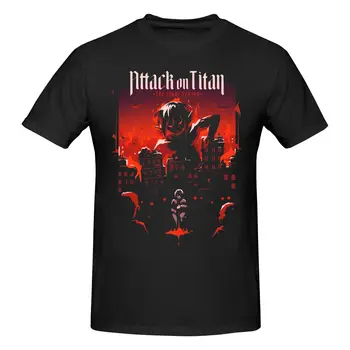 Napad Na Titan Končna Sezone T Majica Bombaž Kratek Sleeve Majica Moški