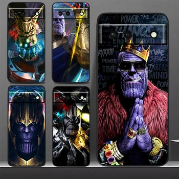 Marvel Avengers Thanos Primeru Telefon Za Google Slikovnih pik 8 7 Pro 6 Pro 5A 6A 5 4 4A XL 5G Black Soft Cover Fundas Pokrov