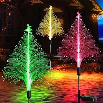 Sončne svjetlovodni Božični Luči na Prostem Sončne Svetlobe vodoodporna LED Krajine Dekoracijo Vrta Vzdušje Božični Luči