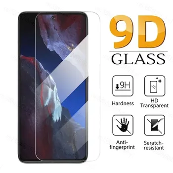 Stekla Za Xiaomi POCO F5 X5 Pro X4 F3 F4 GT Pro X3 X3 Nfc M3 M4 Pro M5S M4 Screen Protector 9H Polno Zajetje, Kaljeno Steklo
