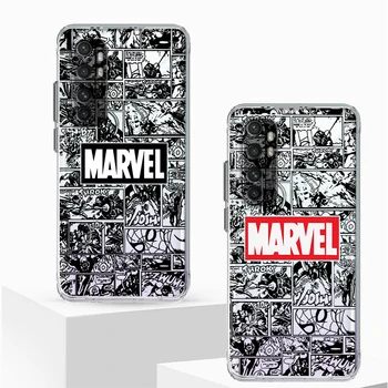Marvel Avengers Logotip Umetnosti Za Xiaomi Mi 13 12T 12 11T 11i 11 A3 10T 10 CC9E 9 Pro Lite Ultra 5G Pregleden Primeru Telefon