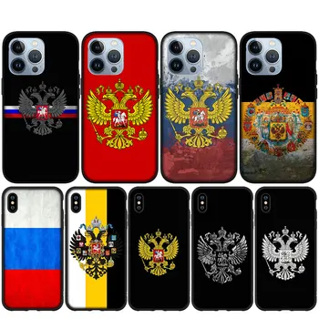 Zastavo ruske Federacije Mehko Ohišje za iPhone 15 14 13 12 Mini 11 Pro XS Max X XR 7 Plus 8 + 15+ Telefon Kritje Primera