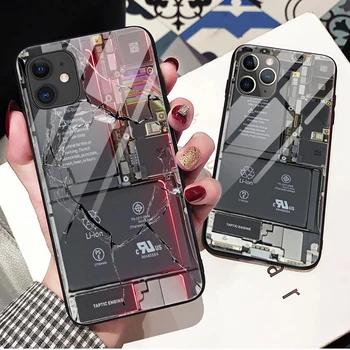 Zanimivo Vzorci Stekla Primeru Telefon za Iphone 12 13 Pro Max 11 Pro Max X XS XR 6 7 8 Plus DIY za Galaxy Note Model Kaljenega