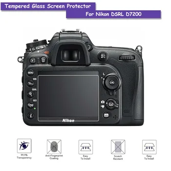 9H Kaljeno Steklo LCD Screen Protector Ščit Film za Nikon DSLR D7200 Fotoaparat D7100 Dodatki