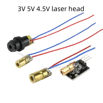1PCS 3V 5V 4.5 V Red Dot Glavo Laser Dioda Baker Polprevodniški Laser Cev 6 MM, Zunanji Premer