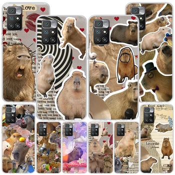 Smešno Capybara Primeru Telefon Za Xiaomi Mi 11 Lite 12X 11i 11T 12T 9T 10T Pro 13 12 10 9 8 Ultra 5G Mehko Kritje Coque Fundas